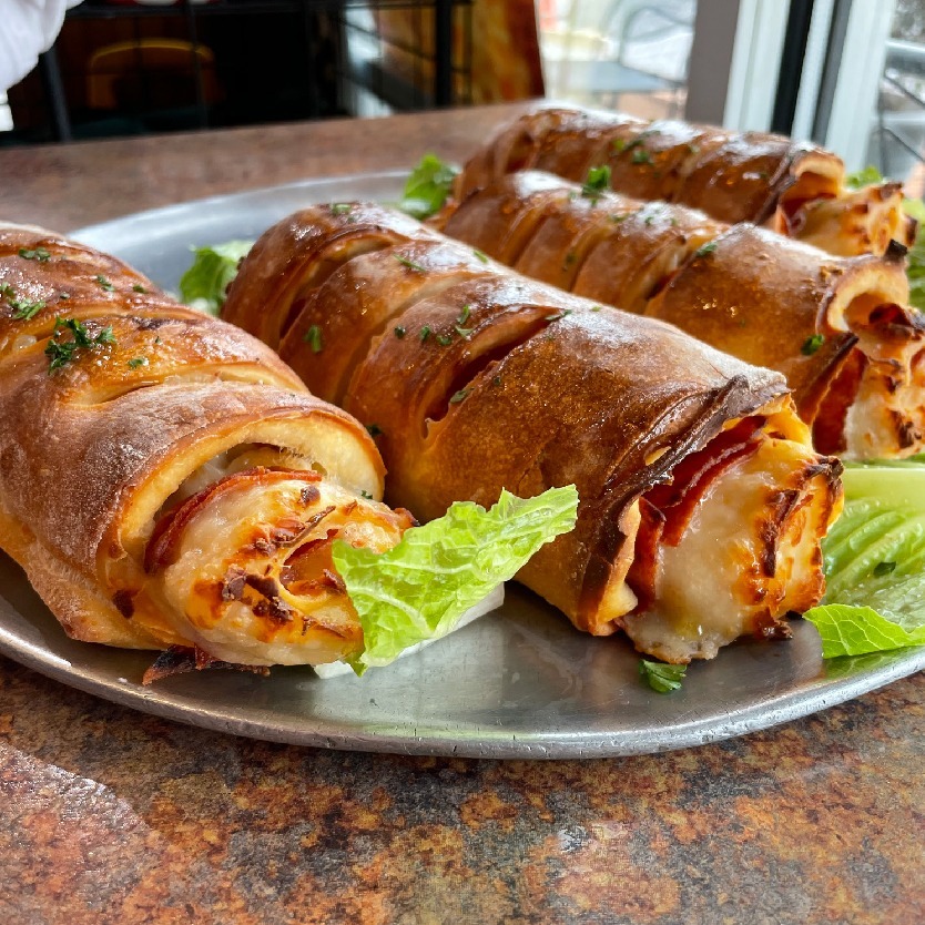 A platter of stromboli